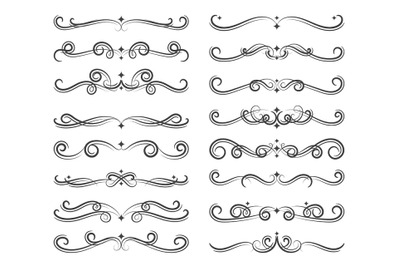 Ornate Vintage Page Dividers and Decor Line Set