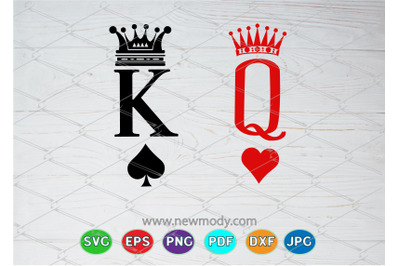 King and Queen SVG - King svg - Queen svg