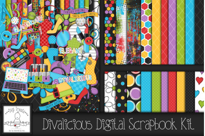 Divalicious Digital Scrapbook Kit