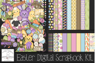 Easter Digital Scrapbook Kit.