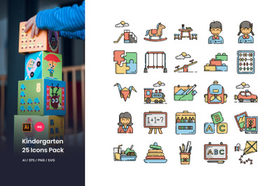 Kindergarten Icons Pack