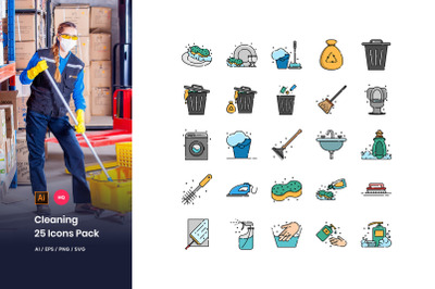 Cleaning Icons Pack