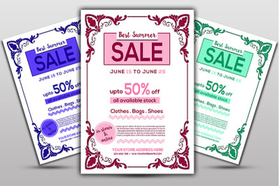 Best Summer sale Flyer Template