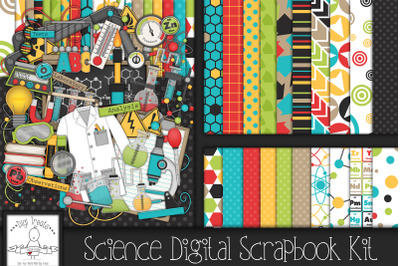Science Digital Scrapbook Kit