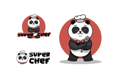 Funny Panda, chef character