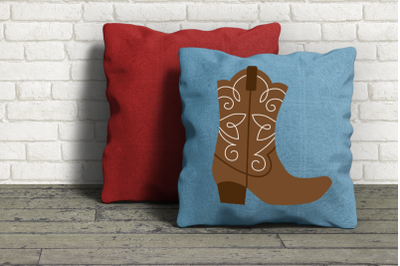 Fancy Western Boot | SVG | PNG | DXF