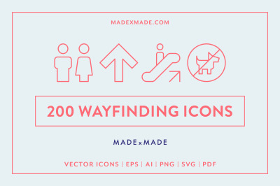 Line Icons - Wayfinding