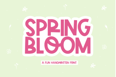 Spring Bloom - Fun Handwritten Font