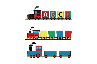 train simple vector illustration