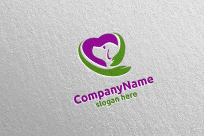 Dog with Love Logo Design 20