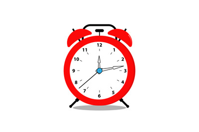 alarm clock simple vector illustration