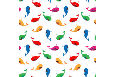 whale seamless pattern