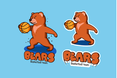 Funny Bear, basketball character