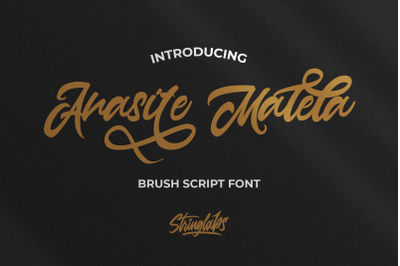 Anasite Malela - Bold Script Font