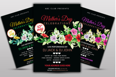 Mother&#039;s day Celebration&nbsp;Flyer Template