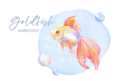 Fish. Watercolor clipart