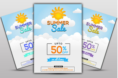 Elegant Summer Sale Flyer