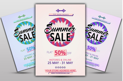 Flat Summer Sale Flyer