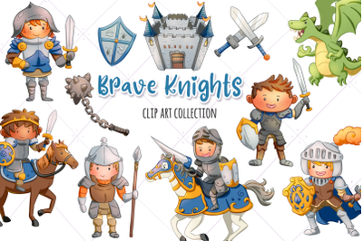 Brave Knights Clip Art Collection