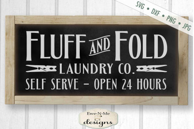 Fluff and Fold Laundry Co - SVG