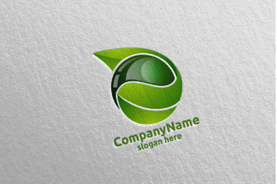 Water Drop and Cleaning Logo Design