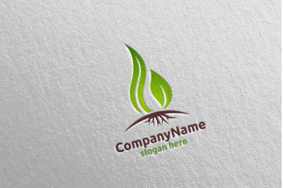 Water Drop and Cleaning Logo Design