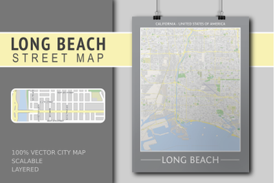 Long Beach Street Map - City Map