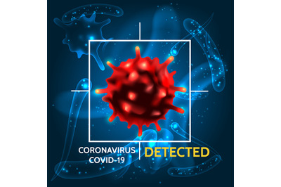 Coronavirus Covid 19 detecting illustration