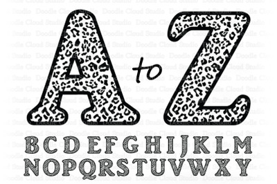Leopard Alphabet SVG, Jaguar Letters SVG, Leopard Alphabet Clipart