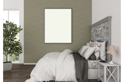 Interior scene - artwork background - frame mockup