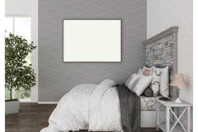 Interior scene - artwork background - frame mockup