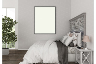 Interior scene - artwork background - frame mockup