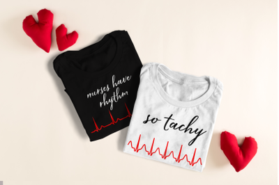 Nurse Heartbeat Puns | SVG | PNG | DXF | EPS