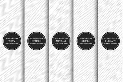 Striped seamless curve patterns