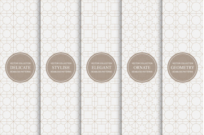 Elegant seamless geometric patterns