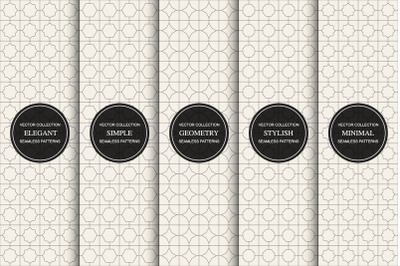 Simple seamless geometric patterns