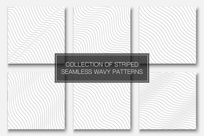 Wavy seamless striped patterns