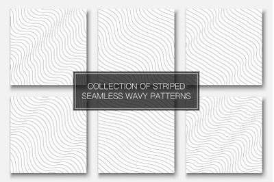 Minimal seamless wavy line patterns