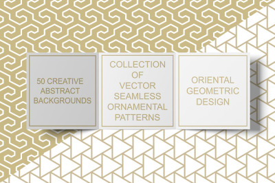 Vector seamless geometric patterns