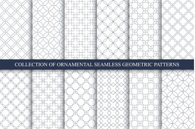 Ornament seamless geometric patterns