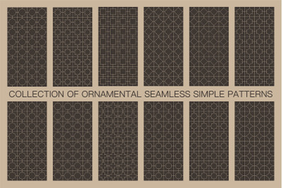 Seamless ornament geometric patterns