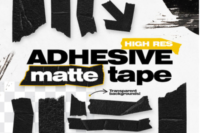 High Res Adhesive Matte Tape Objects