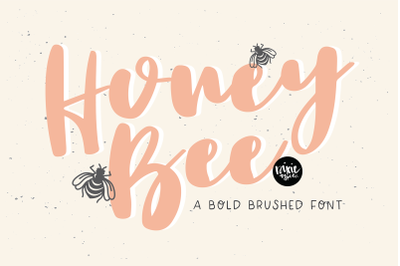 HONEY BEE a Bold Brushed Font