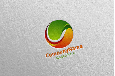 Global Modern Technology Logo Design 3