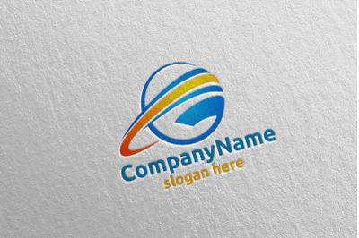 Global Modern Technology Logo Design 5