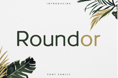 Roundor Font Family - Sans Serif