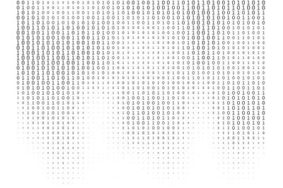 Binary code. Streaming decryption and encryption programming computer