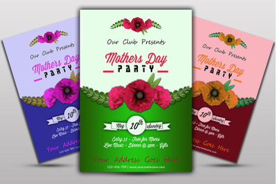 Mother Day party Flyer