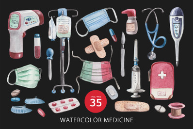 Watercolor medicine