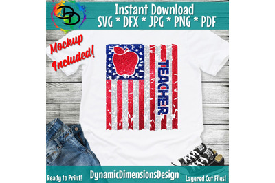 Teacher svg&2C; Flag svg&2C; American&2C; school svg&2C; USA svg&2C; school shirt&2C; teacher shirt&2C; iron on&2C; printable&2C; svg cut files&2C; svg&2C; cricut&2C; transfer